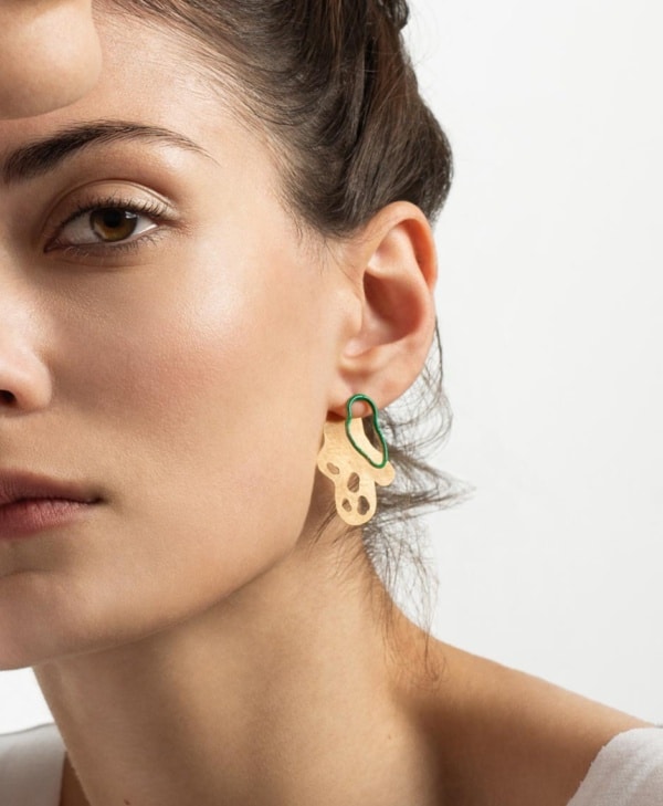 Earrings ALGHE green